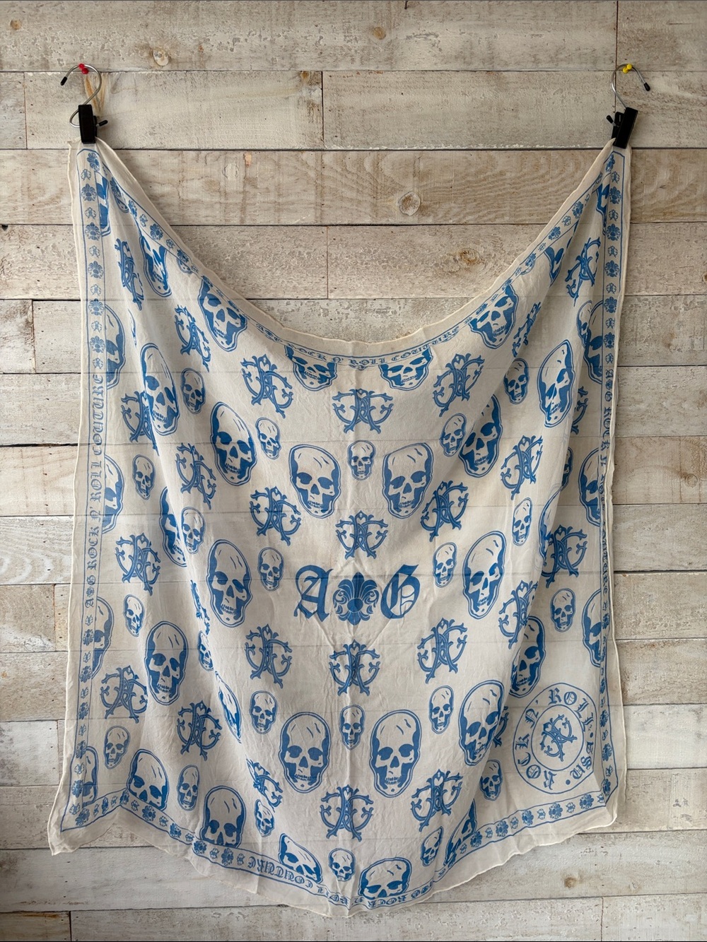 A&G (Amal Guessous) rock n' roll sheer skull scarf